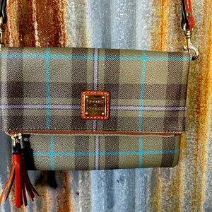 Dooney and Bourke Tiverton fold over purse cute shoulder or crossbody